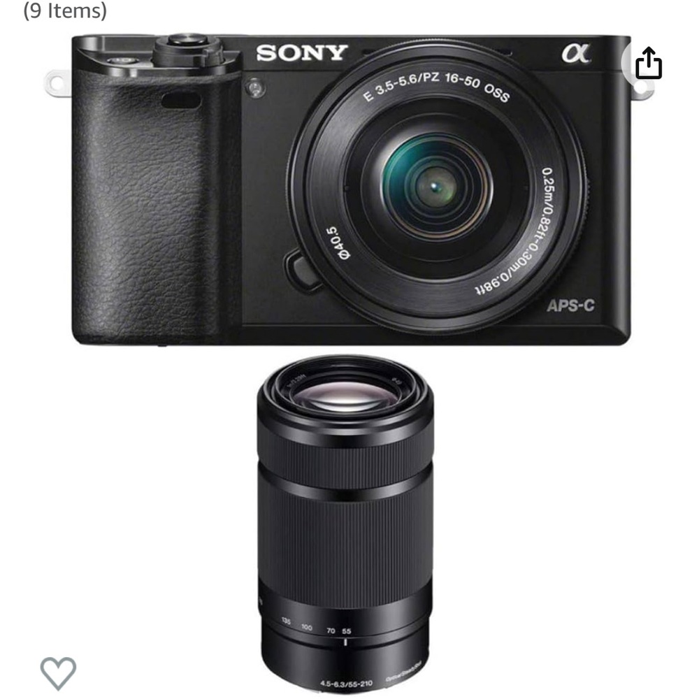 Sony a6000 camera and accessories